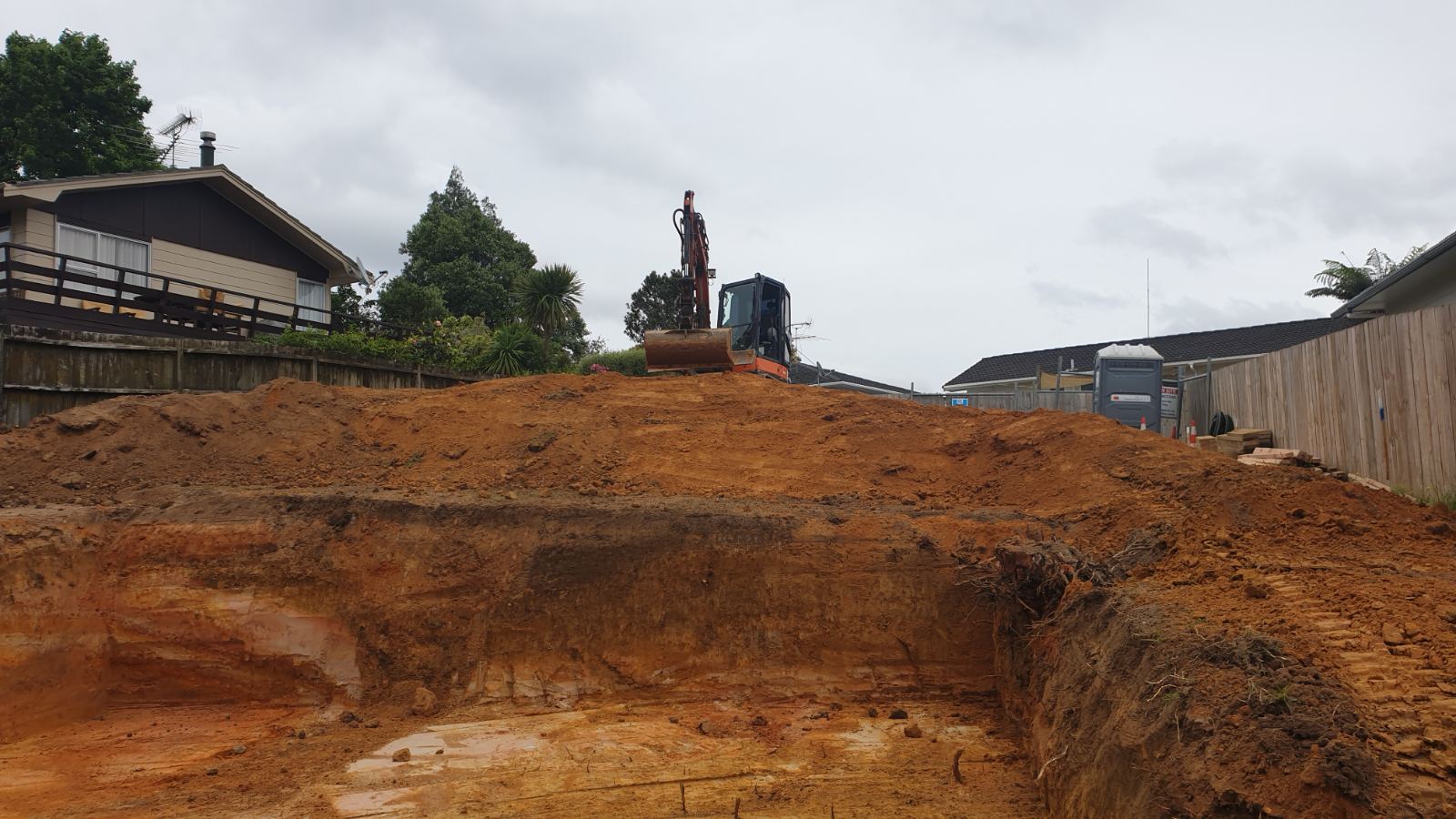 Large prepared earthworks site ready for civil work
